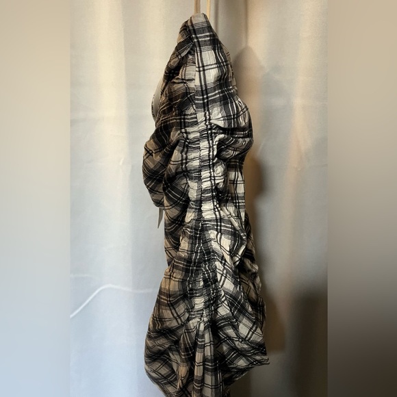 NWT Free People Endless Summer Brandie Plaid Midi Dress Tube Natural Combo - Picture 11 of 11